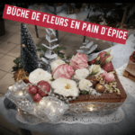 buche de fleurs en pain