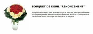 bouquet de deuil renoncement