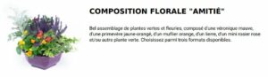 composition florale amitie