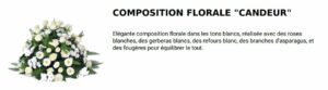 composition florale candeur