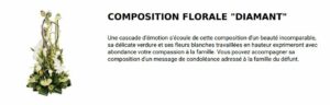 composition florale diamant