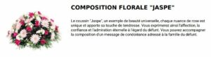 composition florale jaspe