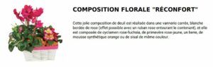 composition florale reconfort