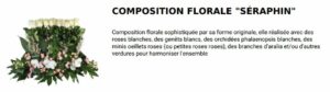 composition florale seraphin