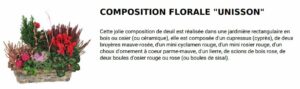 composition florale unisson
