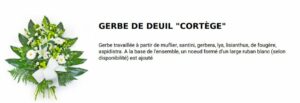 gerbe de deuil cortege