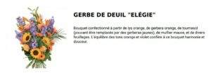 gerbe de deuil elegie