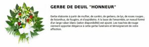 gerbe de deuil honneur