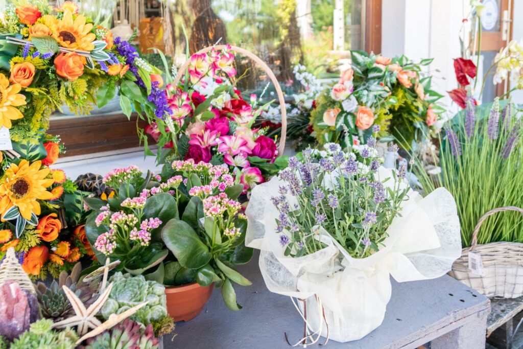 bouquets des fleurs